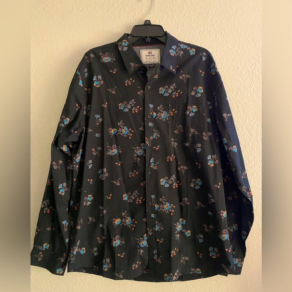 Floral Casual Button-Down Shirt (Great Condition)